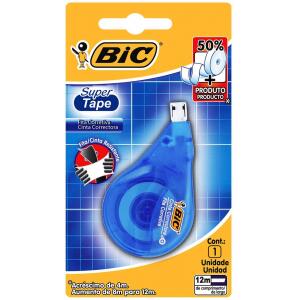 Corretivo em Fita BIC Super Tape - 12m - 891820 - 1 unidade