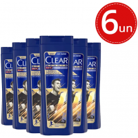 Kit Shampoo Anticaspa Clear Sports Men Limpeza Profunda 200ml - 6 Unidades