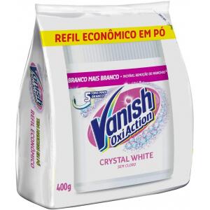 5 Unidades - Tira Manchas em Pó Vanish Oxi Action Crystal White Refil - 400g