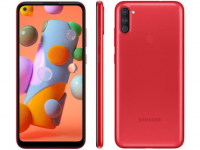 Smartphone Samsung Galaxy A11 64GB Vermelho 4G – Octa-Core 3GB RAM 6,4” Câm. Tripla + Selfie 8MP