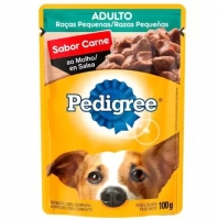 Ração úmida Para Cachorro Adulto Sachê - Carne Ao Molho 100g - Cliente Ouro App - 6 Unidades