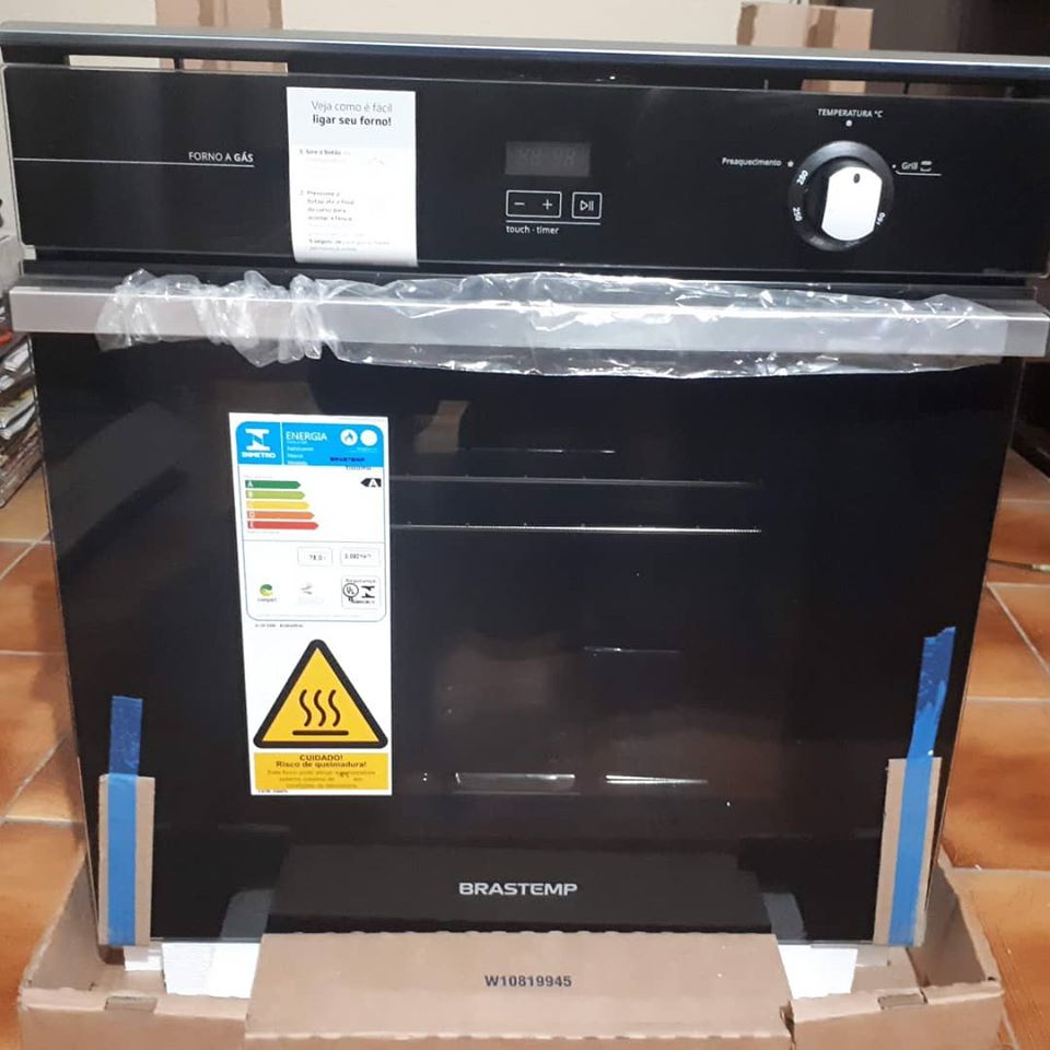 Forno de Embutir a Gás GLP Brastemp – Grill 78L BOA84 AERNA