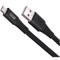 Cabo Micro USB I2GO 1.2m 2.4A PVC Flexivél Flat - I2go (I2GO0) Basic, Preto