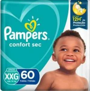 Fralda Pampers Confort Sec Tamanho XXG 60 - [3unid.]