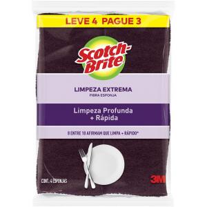 Esponja de Limpeza Extrema Scotch-Brite - Leve 4 Pague 3