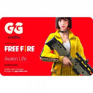 4 Unidades Gift Card Digital Free Fire e outros jogos – GG Credits R$50 (R$200 Total)