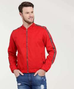 Jaqueta Masculina Bomber Faixa Razon