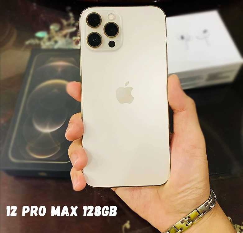 iPhone 12 Pro Max Apple 128GB Prateado Tela de 6,7”, Câmera Tripla de 12MP, iOS