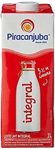 [PRIME ]Leite Integral ou Desnatado Piracanjuba 1L