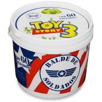 Balde de Soldados Toy Story 60 Peças Toyng - 26772 - Branco