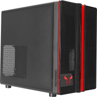Gabinete Gamer Riotoro Small Mini Tower Black sem Fonte com 1 Fan - CR1088