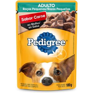 4 Unidades de Ração Úmida Para Cachorros Pedigree 100g cada