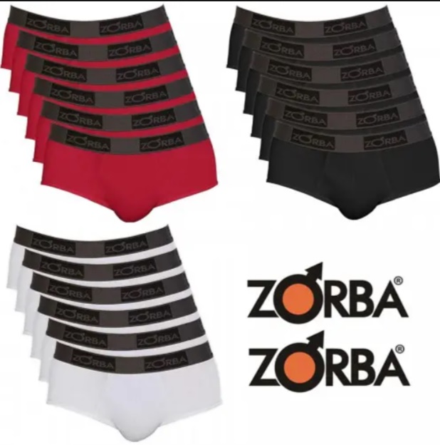 Zorba Kit com 6 Cuecas Slip Comfort Masculino