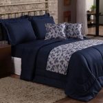 Kit Edredom Gabriela Casal Queen 9 Peças com Xale – Azul