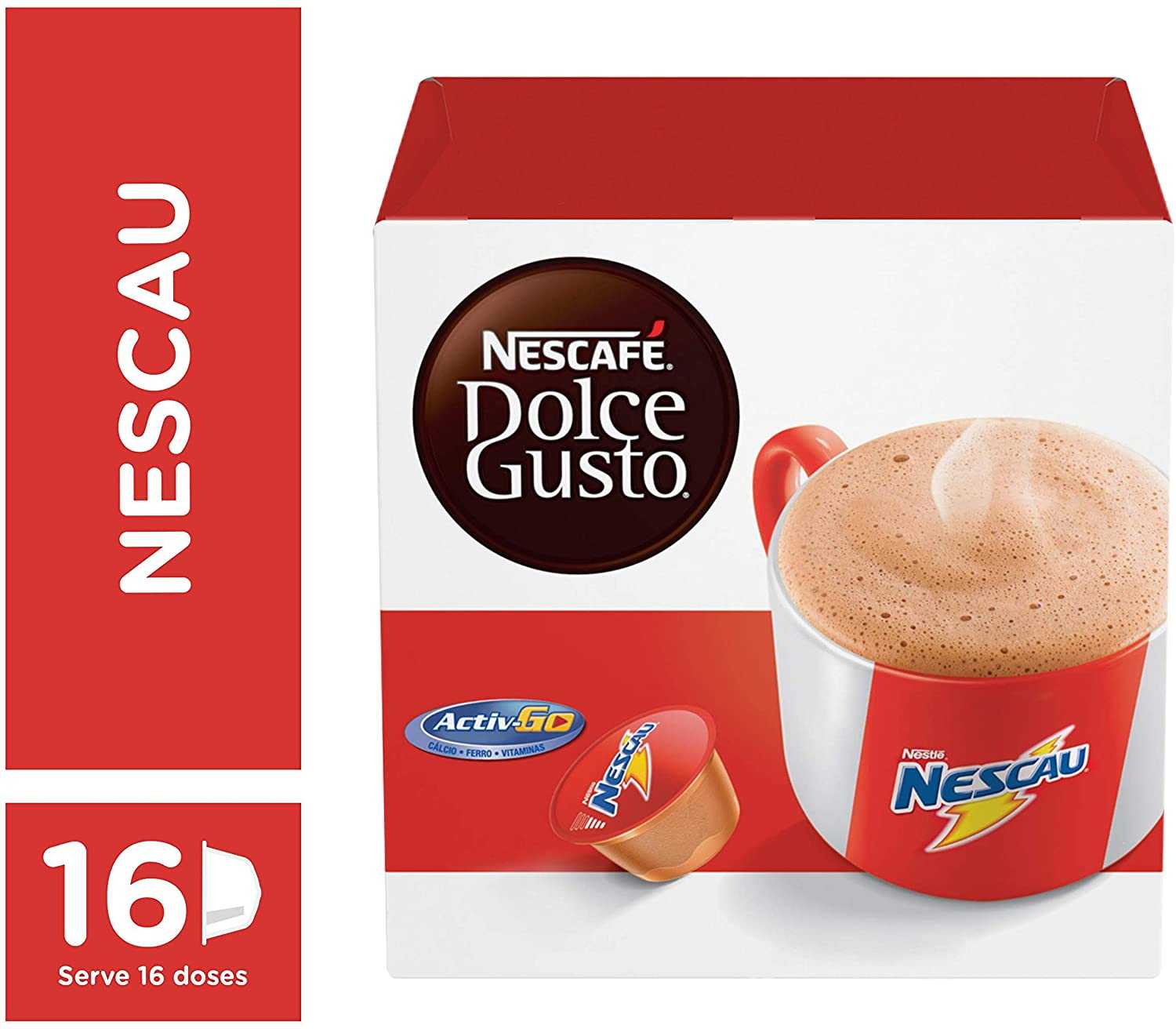 Café em Cápsula, Nescafé, dolce gusto, Nescau, 16 Cápsulas
