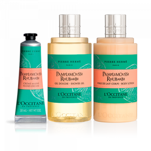 Rotina Trio Cuidados Corporais Pierre Hermé - Grapefruit & Ruibarbo