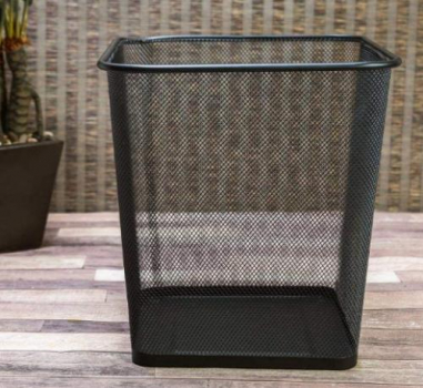 Lixeira Metal Quadrada Ordene Br Preto 16.5l