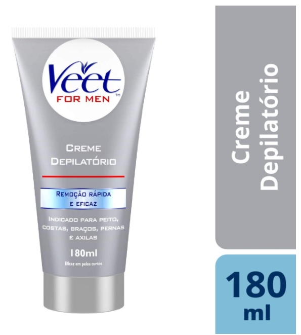 Creme Depilatório Corporal Veet For Men – 180ml, Veet, 180ml