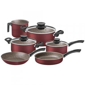 Jogo De Panelas Antiaderente Tramontina 28599706 Paris 6 Peças