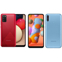 Smartphone Samsung Galaxy A02s 32GB Azul 4G + Smartphone Samsung Galaxy A11 64GB Preto 4G