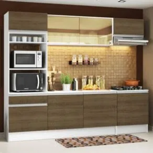 Cozinha Completa Madesa Diamante com Armário Balcão e Tampo