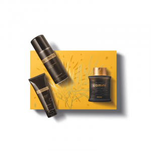 Kit Presente Uomini: Desodorante Colônia 100ml + Espuma de Barbear 200ml + Balm Pós-Barba 110g
