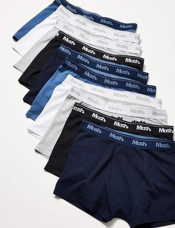Kit 10 Cuecas Boxer, Mash, Masculino