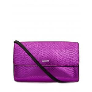 Bolsa Crossbody Baguete Verniz Glow Schutz - Rosa