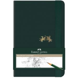 Caderno sem Pauta Faber-Castell CDNSKT/PQ 9000 - 13.7x9.2cm - Verde - 80 Folhas
