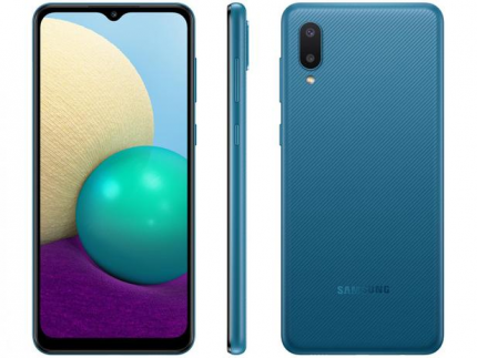 Smartphone Samsung Galaxy A02 32GB 4G – Quad-Core 2GB RAM 6,5” Câm. Dupla + Selfie 5MP