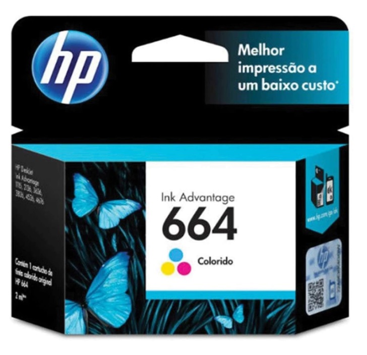 Cartucho HP 664 Advantage Colorido