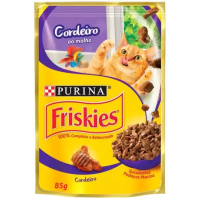 2 Unidades Ração Úmida para Gato Adulto Sachê - Friskies Cordeiro ao Molho 85g