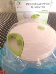 Mini processador de alimentos manual com 3 lâminas 123útil