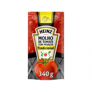 6 Unidades Molho de Tomate Tradicional Heinz 340g