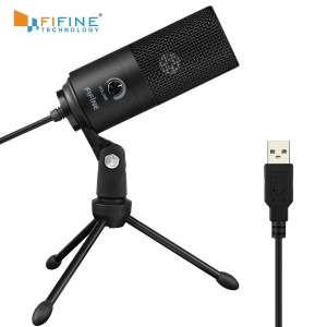 [Primeira compra] FIFINE MICROFONE CONDENSADOR USB, METAL - K669