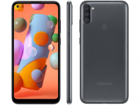 Smartphone Samsung Galaxy A11 64GB Preto 4G – Octa-Core 3GB RAM 6,4” Câm. Tripla + Selfie 8MP – Magazine