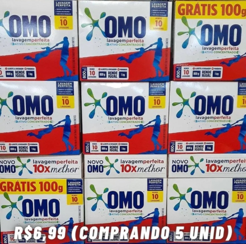Sabão em Pó Omo Lavagem Perfeita 800g
