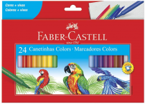 Canetinha Hidrográfica 24 Cores, Faber-Castell