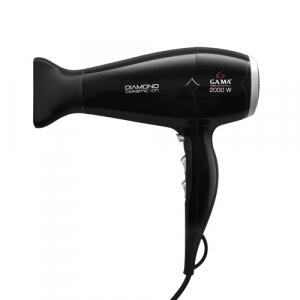 Secador De Cabelo Gama Italy Diamond Ceramic Íon Preto 127v
