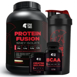 Kit Whey Protein Fusion + Bcaa + Creatina + Shaker