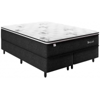 Cama Box Queen (Box + Colchão) Plumatex - Mola Ensacada 65cm de Altura Dallas