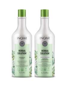 [PRIME] Inoar Herbal Solution Kit Shampoo e Condicionador Suave 1 Litro -