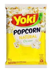 [PRIME] Pipoca Yoki micro-ondas sabor Natural 50g (sem sódio)