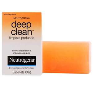 Sabonete Facial Neutrogena Deep Clean com 80g   mín 2