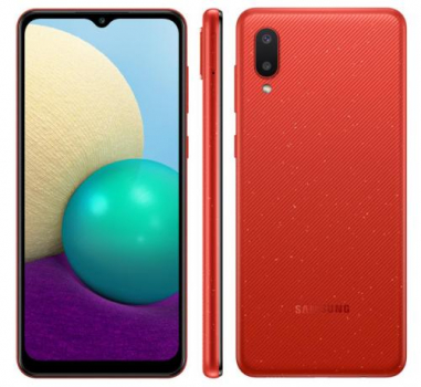 Smartphone Samsung Galaxy A02 32GB, Tela Infinita de 6.5″, Câmera Traseira Dupla, Android 10.0, Dual Chip e Processador Quad-Core