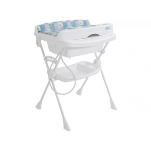 Banheira de Bebê Burigotto com Suporte e Trocador - Splash Peixinhos 20L