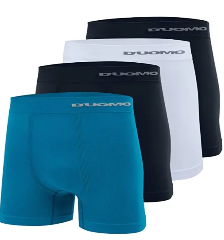 Kit com 4 Cuecas Sem Costura em Microfibra, Duomo, Masculino