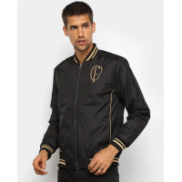 Jaqueta Bomber Corinthians CP Masculina - Preto+Branco