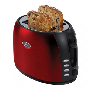 Torradeira Oster Chrome de Aço Inox - Vermelho