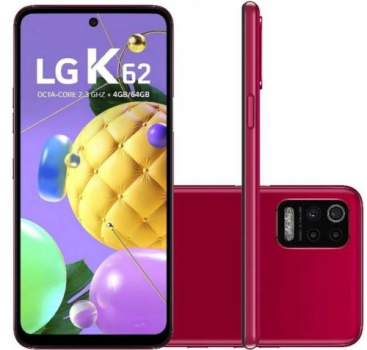 Smartphone LG K62 4GB/64GB 6.6″ LM-K520BMW – Vermelho